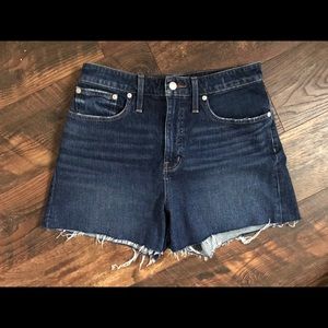 Madewell a line denim shorts